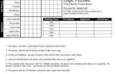 Printable Logic Puzzles For High School