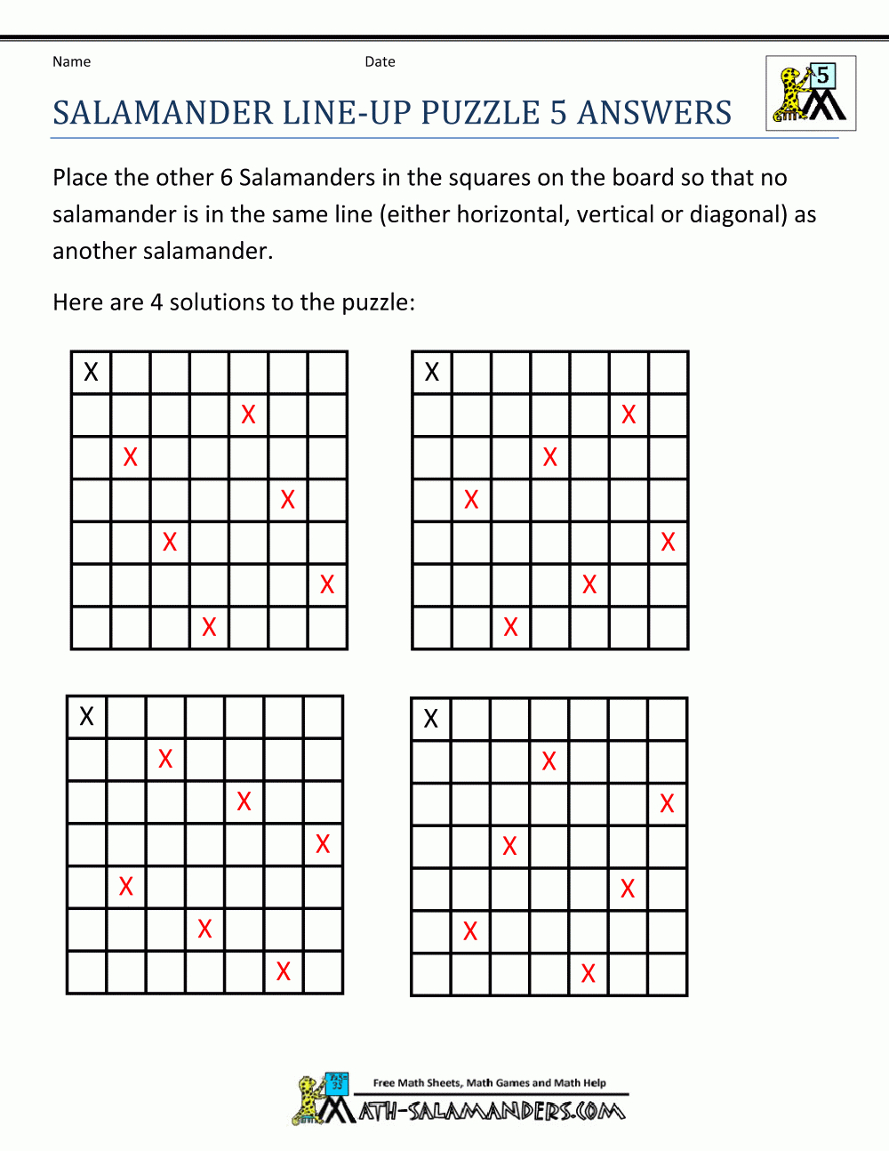 Printable Math Puzzles 5Th Grade - 5Th Grade Crossword Puzzles Printable