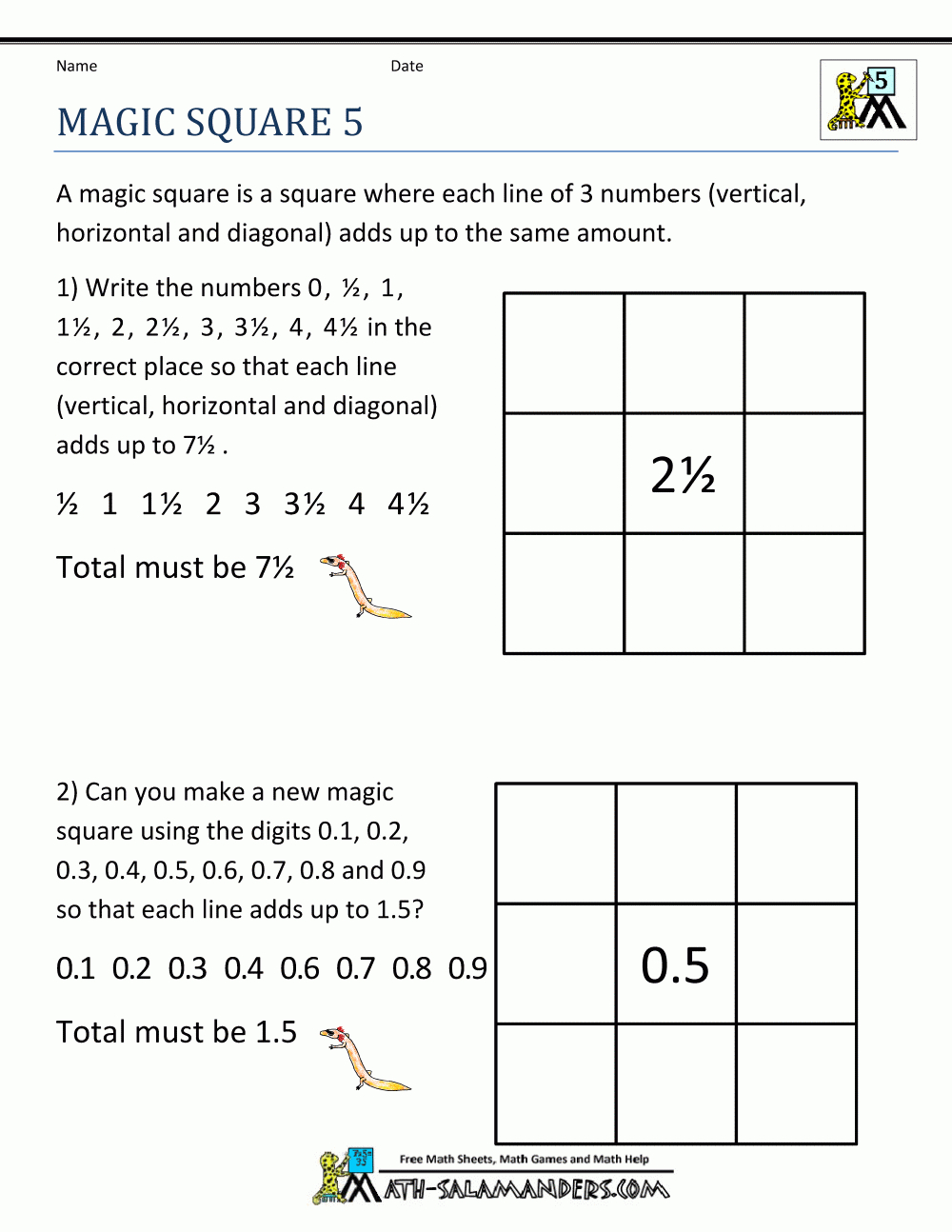 Printable Math Puzzles 5Th Grade - Printable Math Puzzles Grade 7