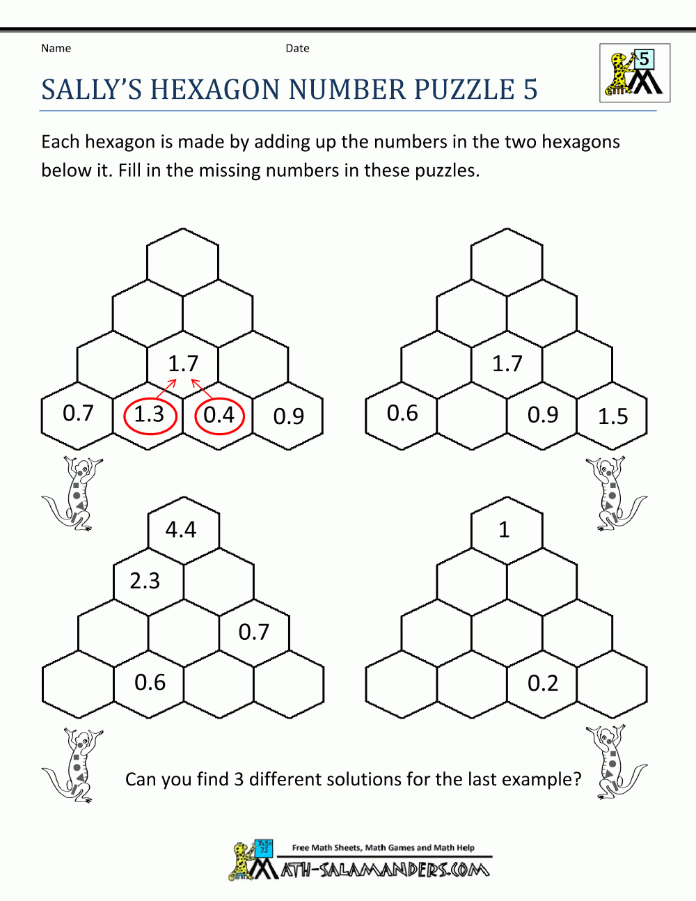 Printable Math Puzzles 5Th Grade - Printable Maths Puzzles For 7 Year Olds