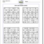 Printable Medium Sudoku Puzzles | Math Worksheets | Sudoku Puzzles   Printable Puzzles And Solutions