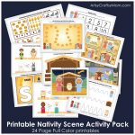 Printable Nativity Scene Activity Pack   Printable Nativity Puzzle