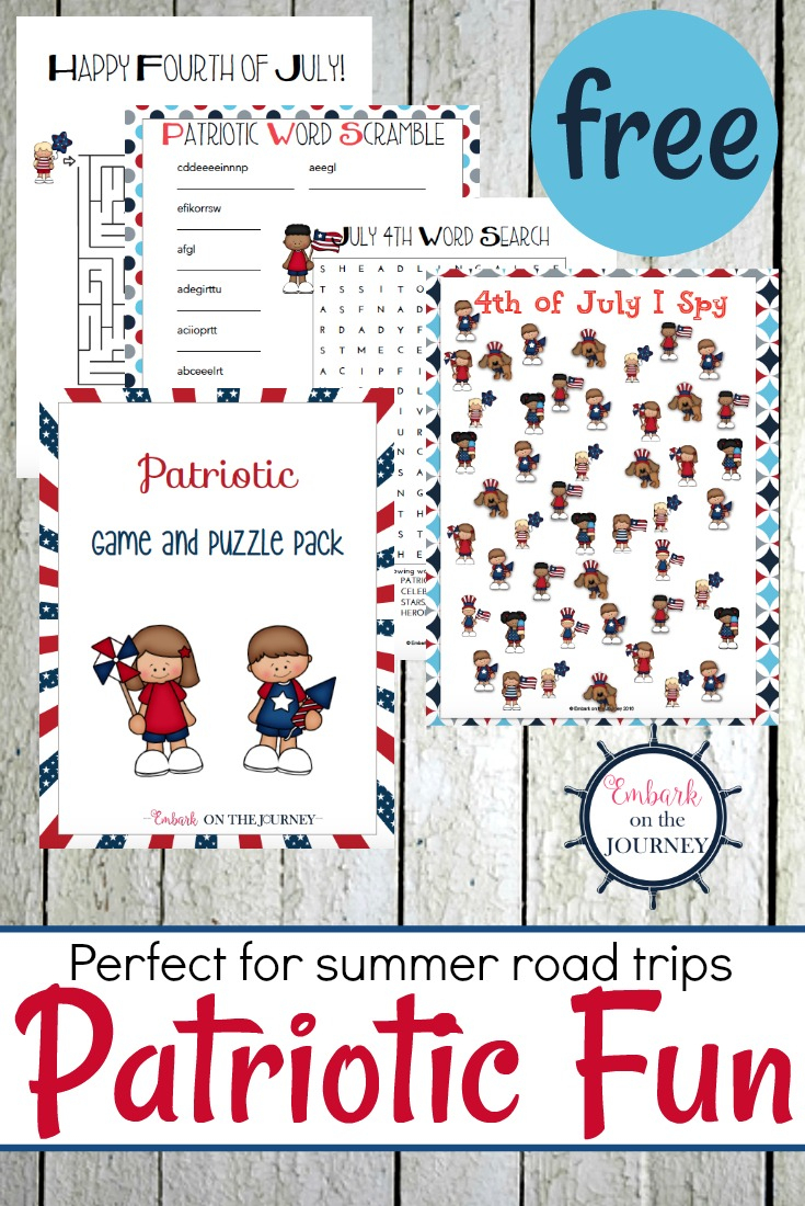 Printable Patriotic Games And Puzzles Pack For Kids - Printable July 4Th Puzzles