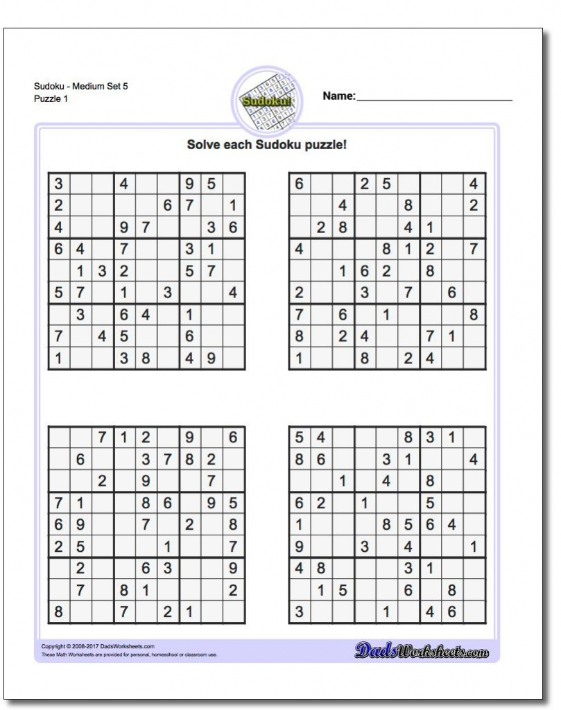 Printable Sudoku 4 Per Page | Printable Sudoku Free - Printable Sudoku Puzzles 6 Per Page