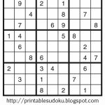 Printable Sudoku Free   Printable Sudoku Puzzles 9X9
