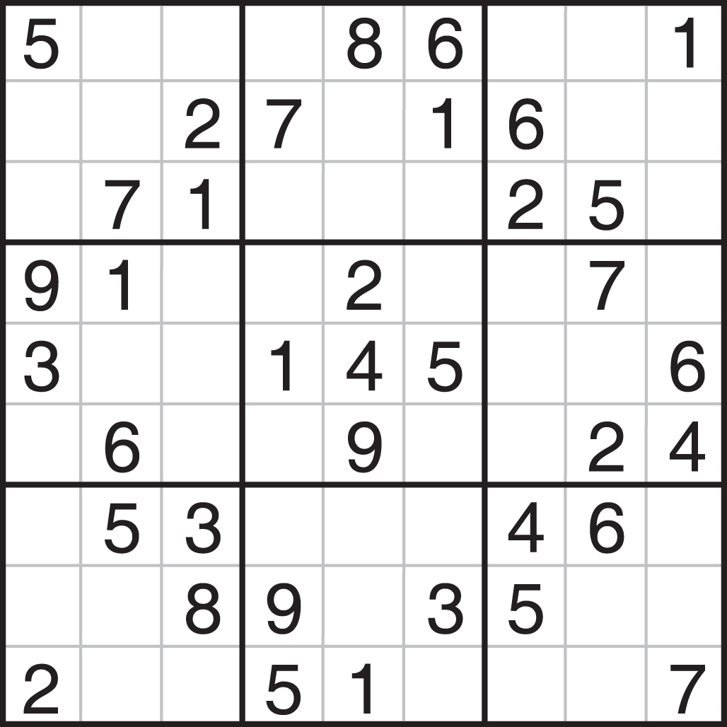Printable Sudoku - Printable Sudoku Puzzle Medium