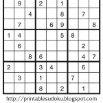 Printable Sudoku   Printable Sudoku Puzzles Very Hard