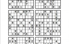 Printable Sudoku Puzzles 2 Per Page