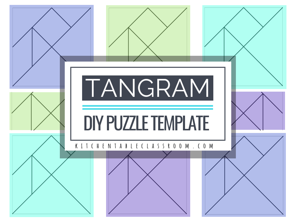 Printable Tangrams - An Easy Diy Tangram Template - The Kitchen - Printable Tangram Puzzle Templates