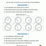 Printable Time Worksheets   Time Riddles (Easier)   Printable Riddle Puzzles