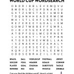 Printable World Cup Word Search | K12 | World Cup Games, World Cup   Printable Crossword Puzzles Soccer
