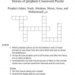 Prophets Crossword Puzzle | Little Followers Of Ahlul Bayt   Islamic Crossword Puzzles Printable