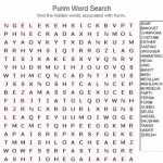 Purim Word Search | Kitah Dalet | Free Word Search Puzzles, Word   Free Printable General Knowledge Crossword Puzzles