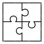 Puzzle Pieces Vector Clipart | Free Download Best Puzzle Pieces   Printable 4 Piece Puzzle Template
