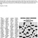 Puzzles And Games From Universal Press Syndicate   Pdf   Printable Crossword Puzzles Edited By Timothy Parker