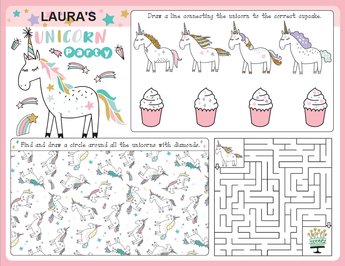Puzzles Archives - Growing Play - Printable Unicorn Puzzles