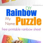 Rainbow My Name Puzzles | Rainbow Preschool Theme | Name Activities   Printable Name Puzzles For Preschoolers