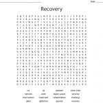 Recovery Word Search   Wordmint   Printable Recovery Crossword Puzzles