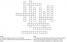 Free Printable Recovery Crossword Puzzles