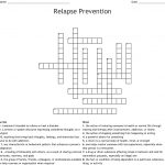 Relapse Prevention Crossword   Wordmint   Printable Recovery Crossword Puzzles