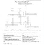 Respiratory System Crossword Puzzle | Activity Shelter   Anatomy Crossword Puzzles Printable