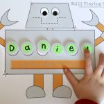 Robot Name Puzzle | Still Playing School   Printable Name Puzzles For Preschoolers