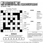 Sample Of Square Sunday Jumble Crosswords | Tribune Content Agency   Printable Daily Jumble Puzzle