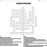 Science 6Th Grade Crossword   Wordmint   Crossword Puzzles Printable 6Th Grade