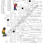Simple Past   Crossword Puzzle   Esl Worksheetluoliveira   Simple Crossword Puzzles Printable Pdf