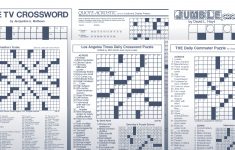 La Times Daily Crossword Puzzle Printable