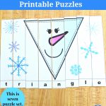 Snowman Shapes For Kids Printable Puzzles   Jdaniel4S Mom   Printable Floor Puzzle