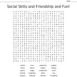 Social Skills And Friendship And Fun! Word Search   Wordmint   Printable Crossword Puzzles On Anger Management