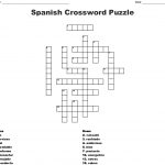 Spanish Crossword Puzzle Crossword – Wordmint – Printable Spanish Crossword Puzzle Answers