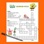 Spongebob Crossword Puzzle | Nickelodeon Parents   Printable Teenage Crossword Puzzles