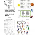 Sports Wordsearch And Crosswords Worksheet   Free Esl Printable   Printable Crosswords Rugby