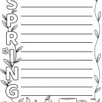Spring Acrostic Poem Template | Free Printable Papercraft Templates   Printable Acrostic Puzzle