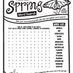 Spring Bugs Word Search | Activities | Peta Kids   Printable Spring Puzzles