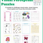 Spring Visual Perceptual Puzzles   Your Therapy Source   Printable Spring Puzzle
