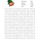 St. Patrick's Day Word Search {Free Printable!} | Cook. Craft. Love.   St Patrick&#039;s Day Crossword Puzzle Printable