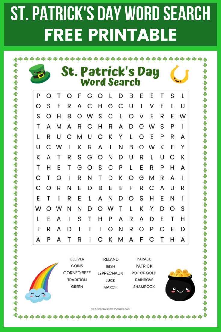 St Patrick\'S Day Crossword Puzzles / St Patrick's Day Puzzles Word