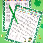 St. Patrick's Day Word Search Printable   Happiness Is Homemade   Free Printable St Patrick's Day Crossword Puzzles