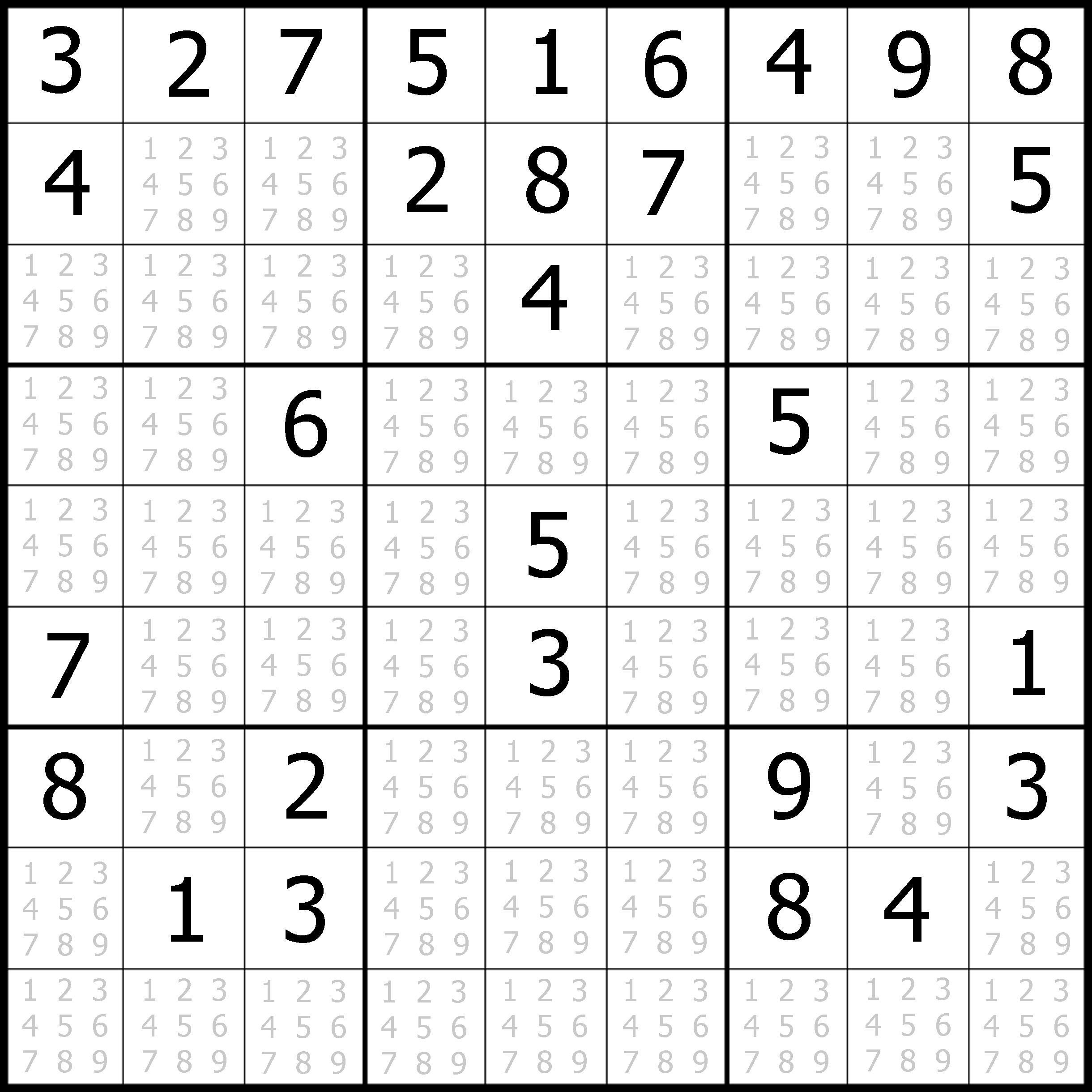 Sudoku Printable | Free, Medium, Printable Sudoku Puzzle #1 | My - Printable Sudoku Puzzle Medium