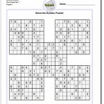 Sudoku Printable Medium 4 Per Page | Printable Sudoku Free   Printable Sudoku Puzzles 4 Per Page