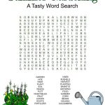 Summer Gardening Game Puzzle Set Of 3 Crossword Word | Etsy   Printable Garden Crosswords
