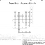 Texas History Crossword Puzzle Crossword   Wordmint   Printable History Crossword