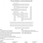 Texas History Crossword Puzzle Crossword   Wordmint   Printable History Crossword Puzzles