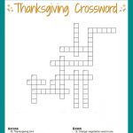 Thanksgiving Crossword Puzzle Free Printable   Free Printable Vocabulary Crossword Puzzles