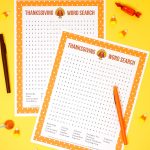 Thanksgiving Word Search Printable   Happiness Is Homemade   Printable Thanksgiving Puzzle