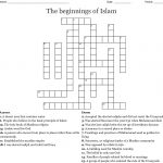The Beginnings Of Islam Crossword   Wordmint   Islamic Crossword Puzzles Printable