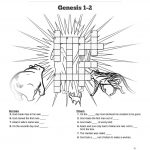 The Creation Story Sunday School Crossword Puzzle: Search For Clues   Printable Thomas Joseph Crossword Answers
